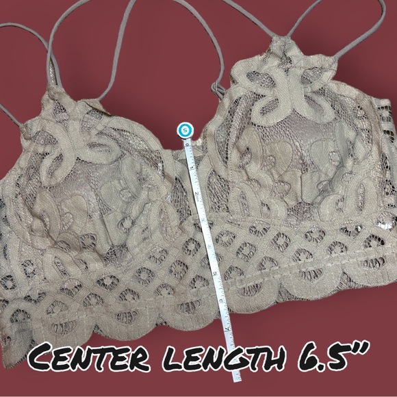 🎉HP🎉 NWOT ZENANA Crotchet Double Strap Bralette in Taupe. Size 2X - Picture 7 of 15